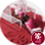 Burgundy Coloured sand with passionate pink coloured pumice and jar infill. Pink Candy Sand (Ref 3854 on wagon bed)